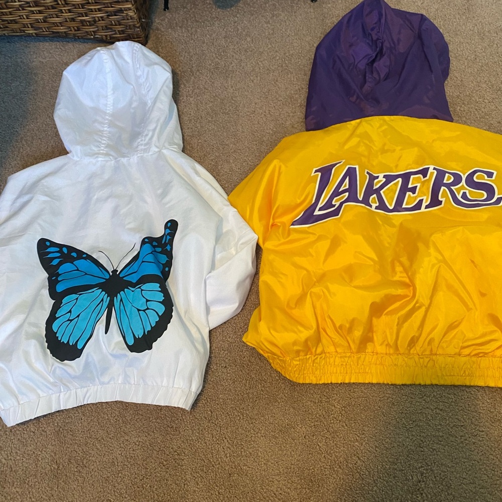 Dual cropped wind breaker jackets